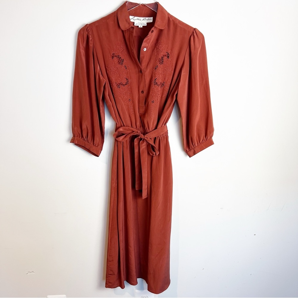 Lillie Rubin Vintage Silk Dress size 4